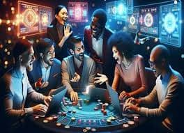 macan88 Caribbean Stud Poker betting layout showing ante and raise positions